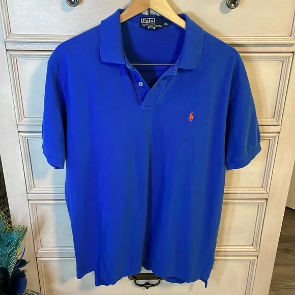 Men’s polo, Ralph, Lauren XL 2 button golf polo orange horse - Picture 1 of 6